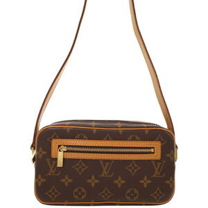 Louis Vuitton Monogram Leather Brown Pochette Cite Semi Shoulder Bag